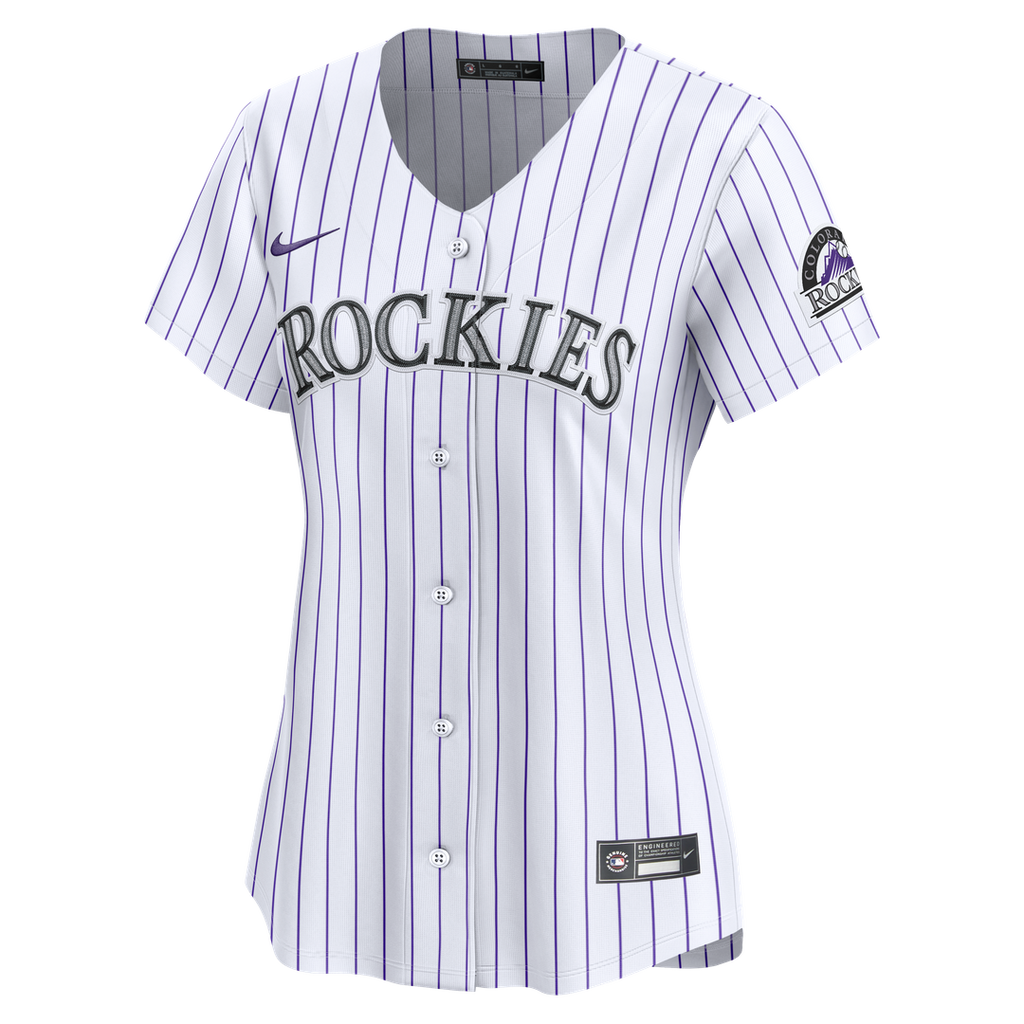 Colorado Rockies Nike Women's Home Limited Jersey - White Official MLB Team Apparel Baseball Fan Gear