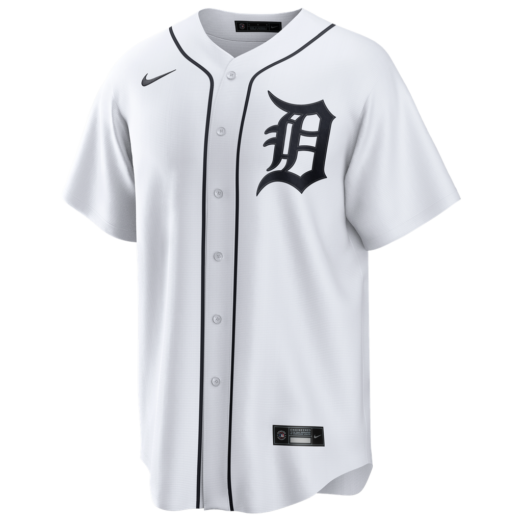 Kerry Carpenter Detroit Tigers Nike Home Replica Jersey - White Official MLB Team Apparel Baseball Fan Gear