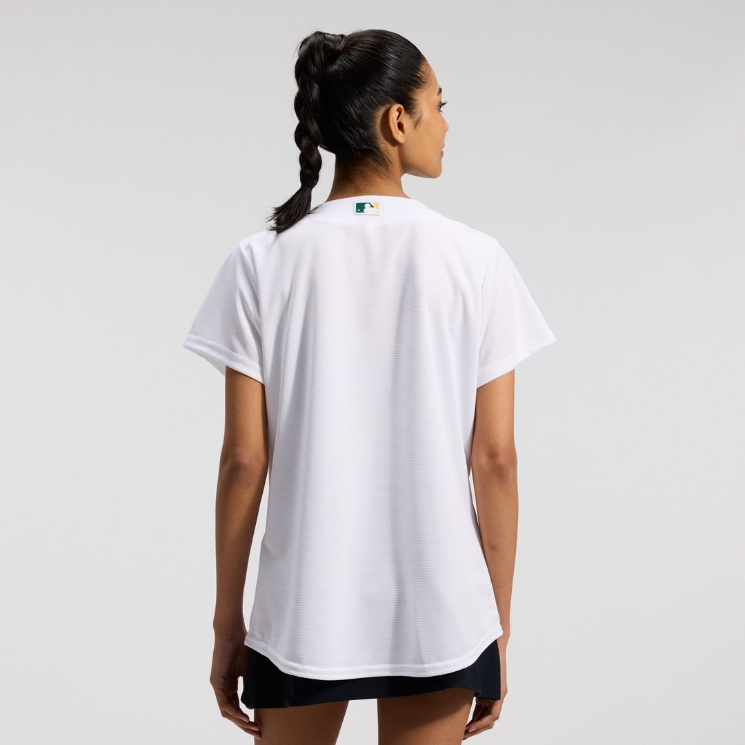 Athletics Nike Women's Home Replica Team Jersey - White Official MLB Team Apparel Baseball Fan Gear