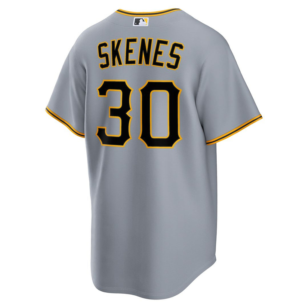Paul Skenes Pittsburgh Pirates Nike Road Replica Jersey - Gray Official MLB Team Apparel Baseball Fan Gear