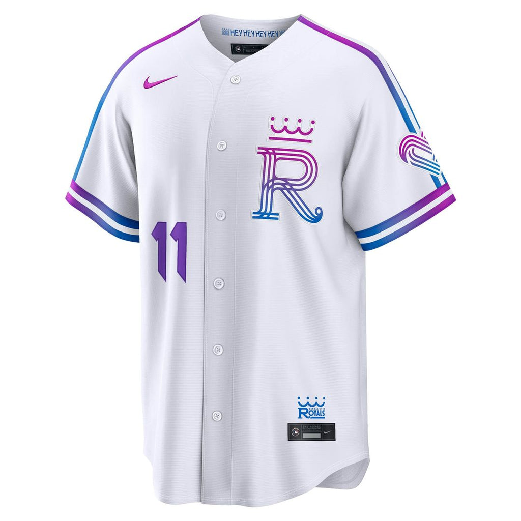 Maikel Garcia Kansas City Royals Nike 2026 City Connect Stadium Jersey - White Official MLB Team Apparel Baseball Fan Gear