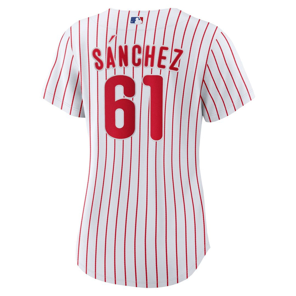 Cristopher Sanchez Philadelphia Phillies Nike Women's Home Replica Jersey - White Official MLB Team Apparel Baseball Fan Gear