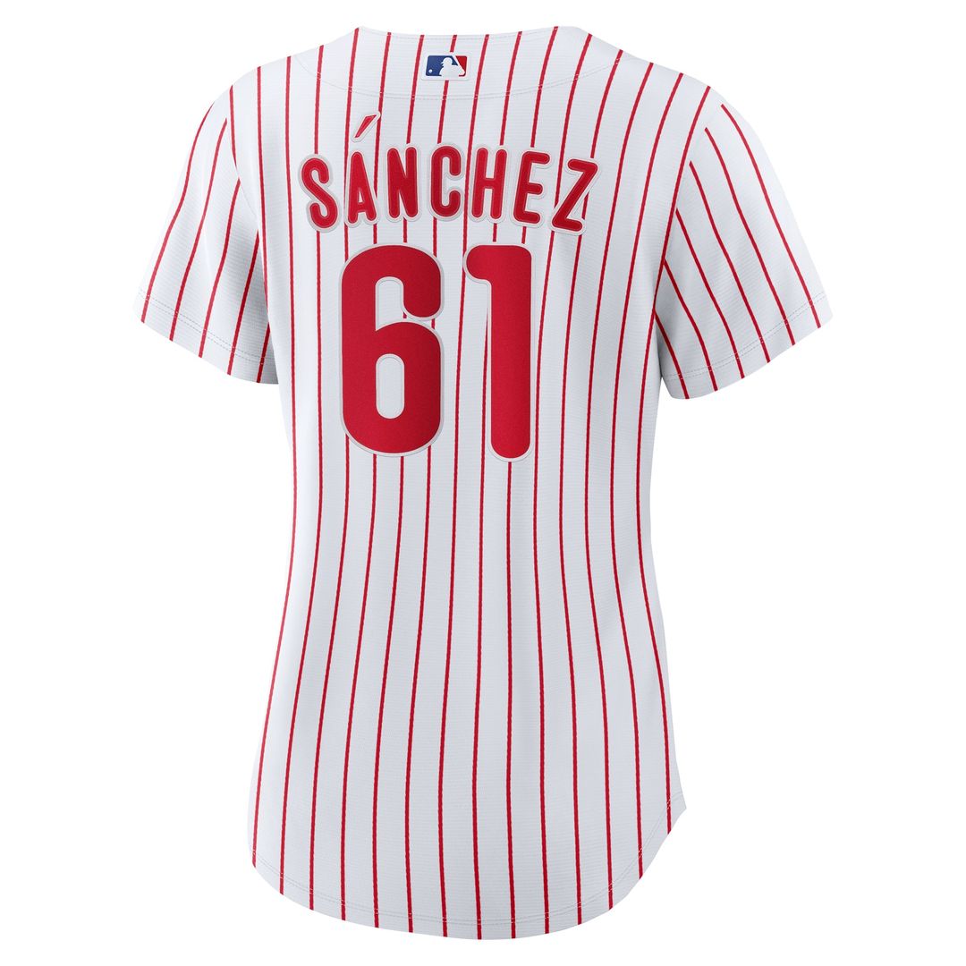 Cristopher Sanchez Philadelphia Phillies Nike Women's Home Replica Jersey - White Official MLB Team Apparel Baseball Fan Gear