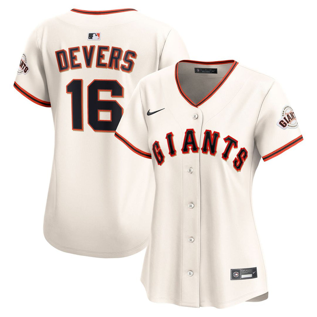 Rafael Devers San Francisco Giants Nike Women's Home Limited Player Jersey - Cream Official MLB Team Apparel Baseball Fan Gear