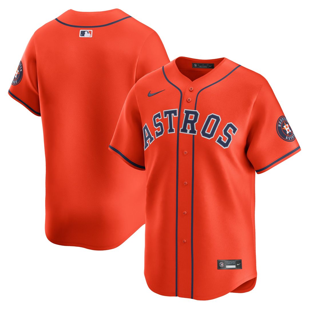 Houston Astros Nike Home Limited Jersey - White Official MLB Team Apparel Baseball Fan Gear