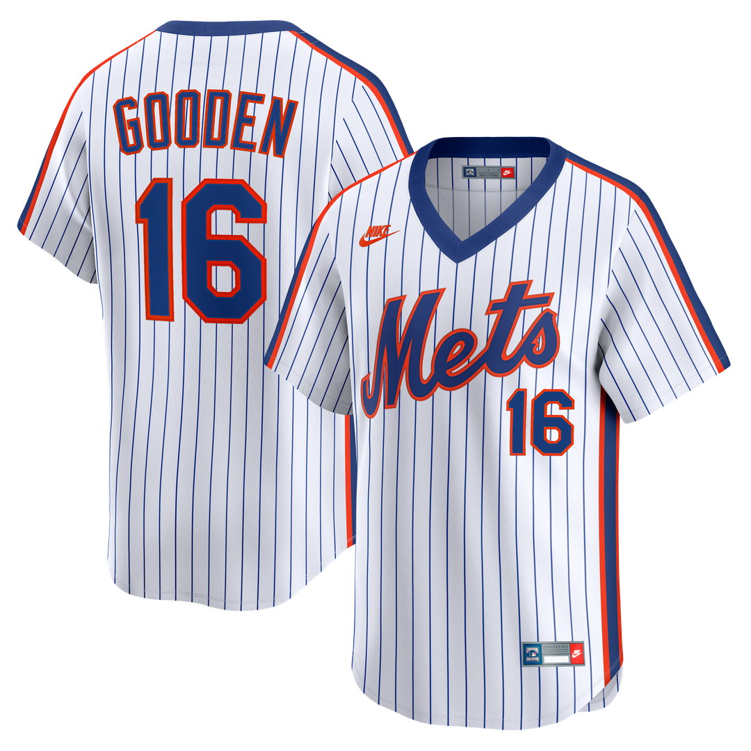 Dwight Gooden New York Mets Nike Cooperstown Collection Limited Jersey - White Official MLB Team Apparel Baseball Fan Gear