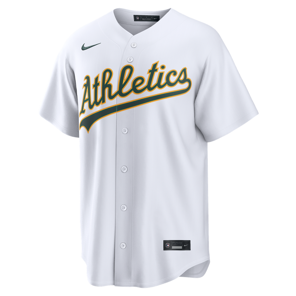 Henry Bolte Athletics Nike Home Replica Jersey - White Official MLB Team Apparel Baseball Fan Gear