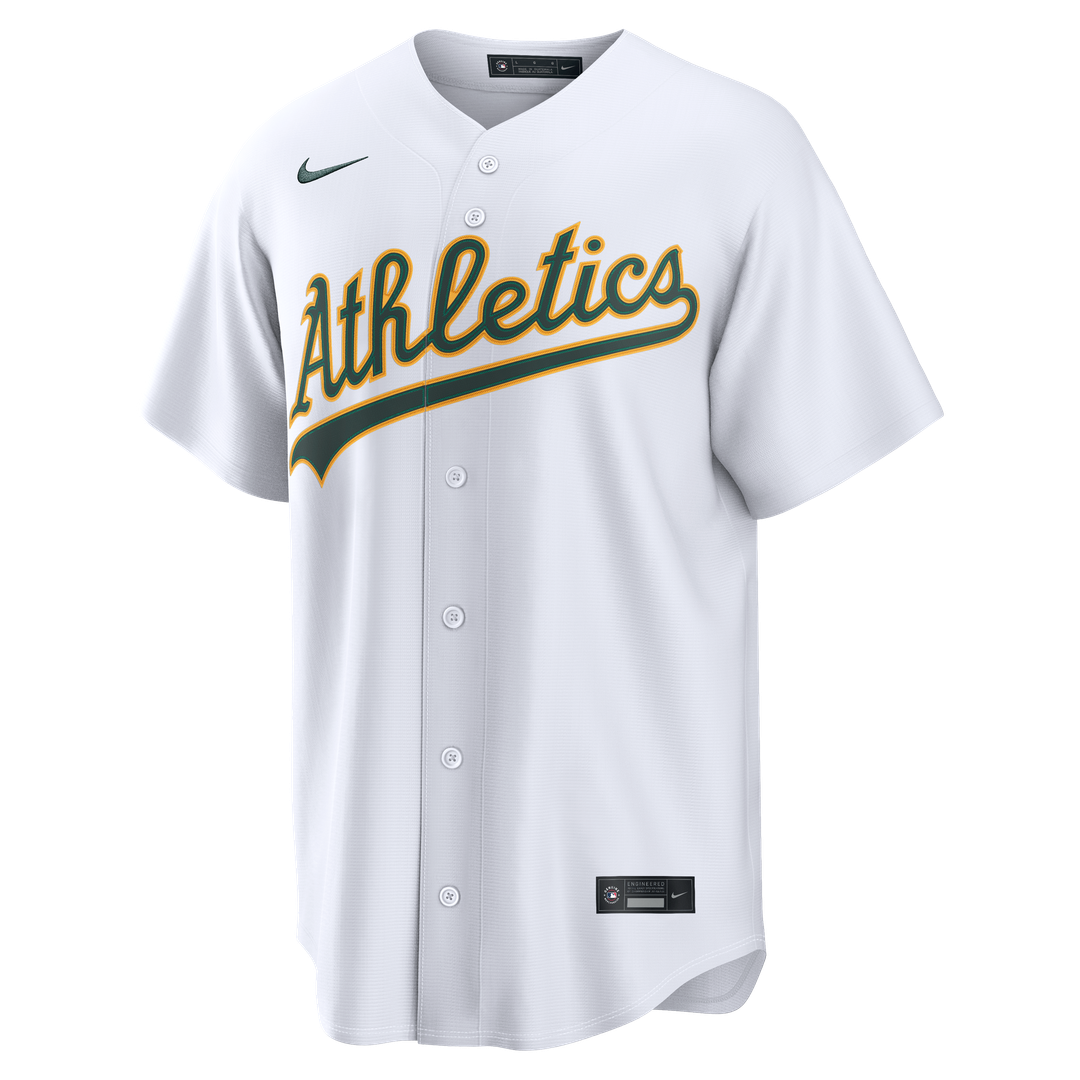 Henry Bolte Athletics Nike Home Replica Jersey - White Official MLB Team Apparel Baseball Fan Gear