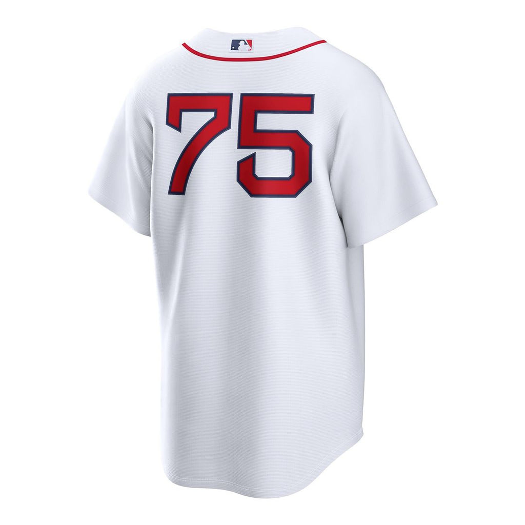 Carlos Narváez Boston Red Sox Nike Home Replica Jersey - White Official MLB Team Apparel Baseball Fan Gear