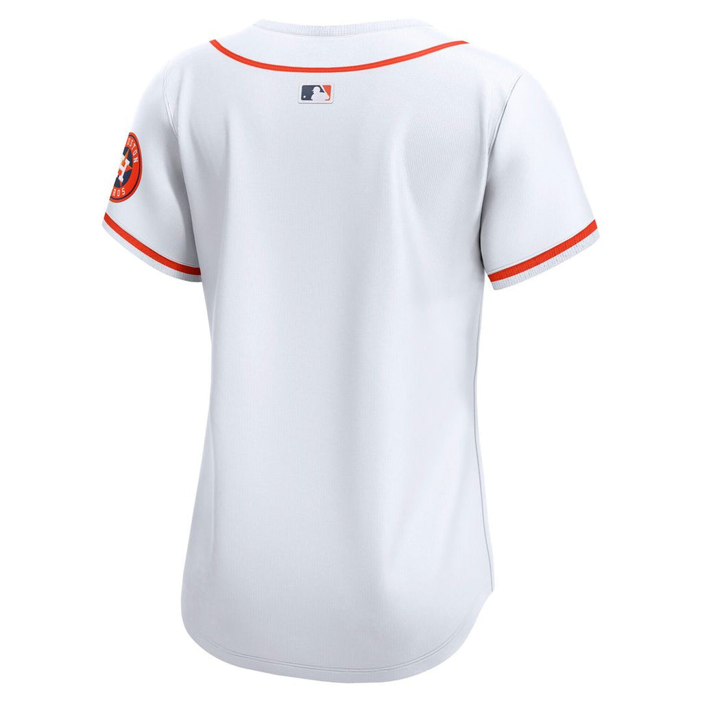 Houston Astros Nike Home Women's Limited Jersey - White Official MLB Team Apparel Baseball Fan Gear