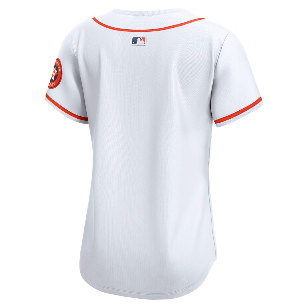 Houston Astros Nike Home Women's Limited Jersey - White Official MLB Team Apparel Baseball Fan Gear