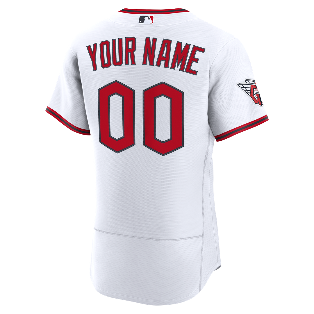 Cleveland Guardians Nike Home Authentic Custom Jersey - White Official MLB Team Apparel Baseball Fan Gear