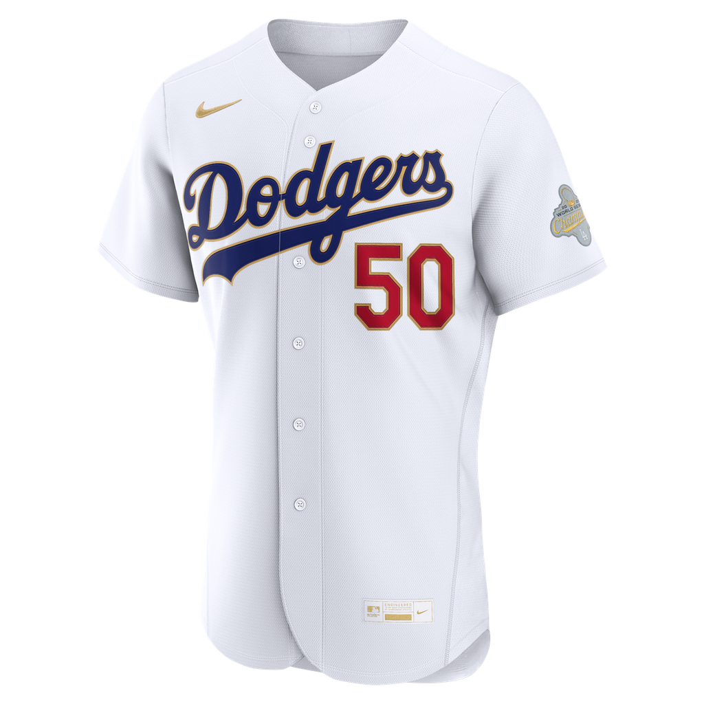 Mookie Betts Los Angeles Dodgers Nike 2026 Gold Collection Authentic Jersey - White Official MLB Team Apparel Baseball Fan Gear