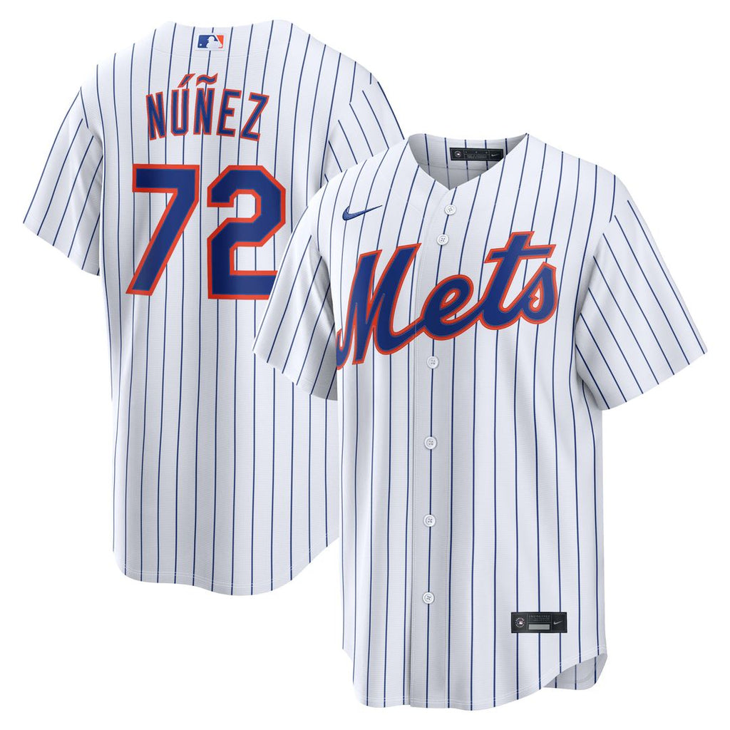 Dedniel Núñez New York Mets Nike Home Replica Jersey - White Official MLB Team Apparel Baseball Fan Gear