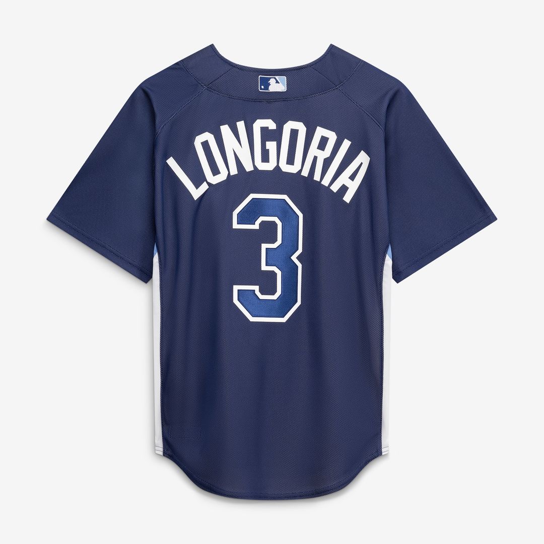 Evan Longoria Tampa Bay Rays Mitchell & Ness Authentic Batting Practice Jersey - Navy Official MLB Team Apparel Baseball Fan Gear