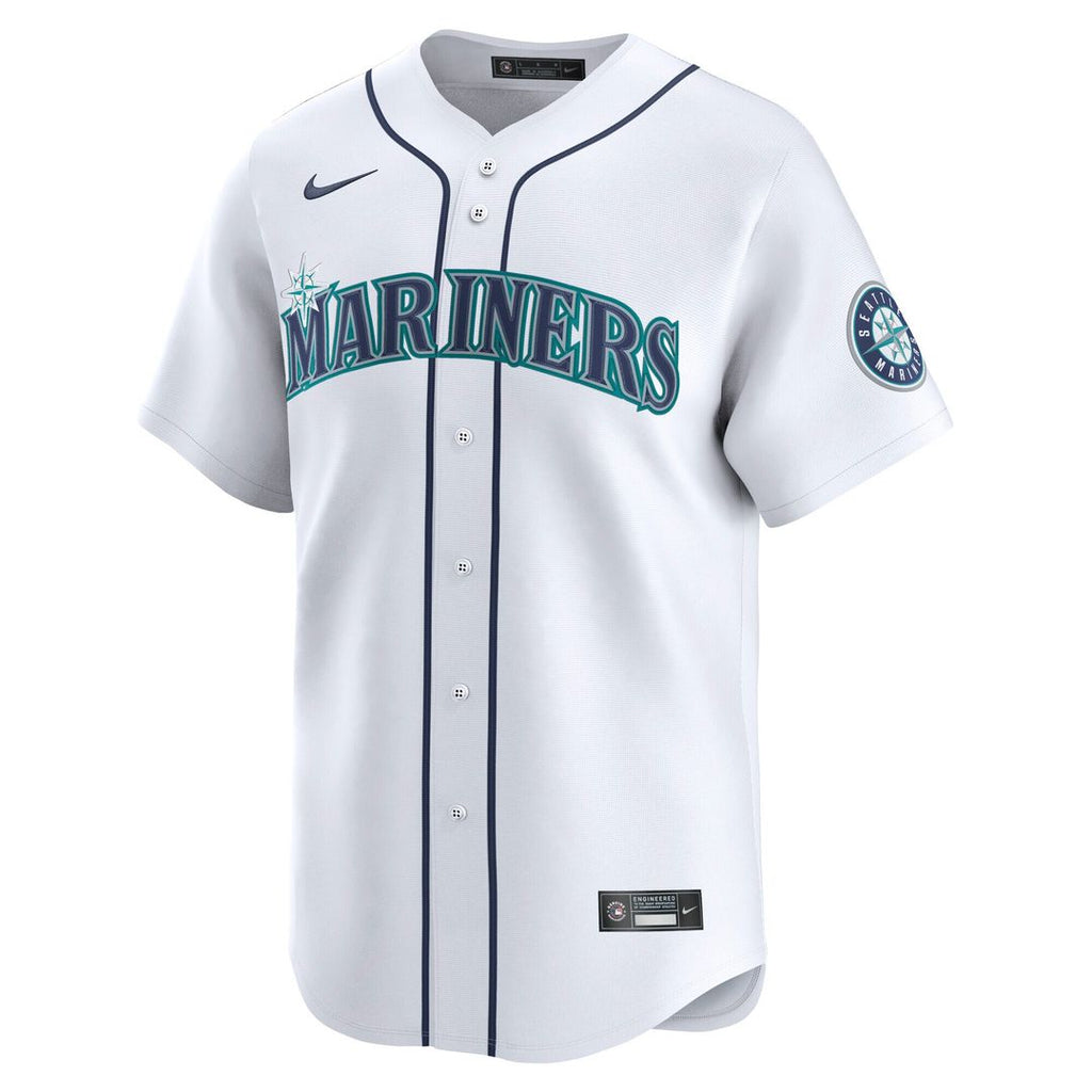 Logan Gilbert Seattle Mariners Nike Home Limited Player Jersey - White Official MLB Team Apparel Baseball Fan Gear