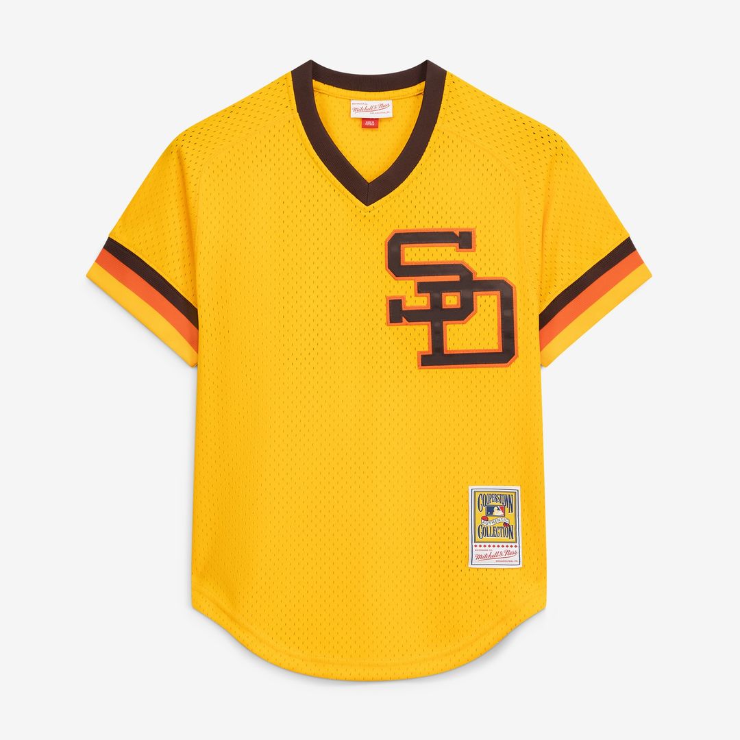 Dave Winfield San Diego Padres Mitchell & Ness Authentic Batting Practice Jersey - Gold Official MLB Team Apparel Baseball Fan Gear