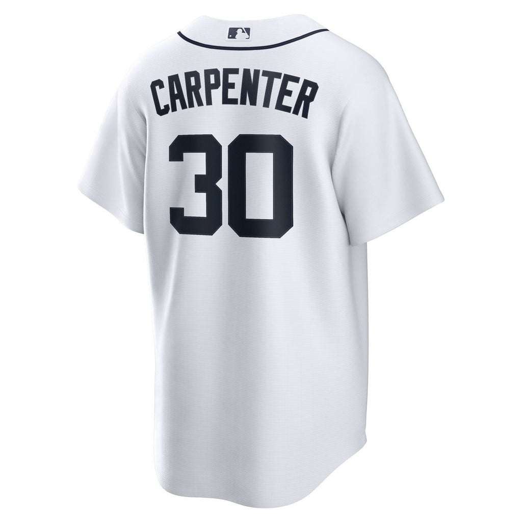 Kerry Carpenter Detroit Tigers Nike Home Replica Jersey - White Official MLB Team Apparel Baseball Fan Gear