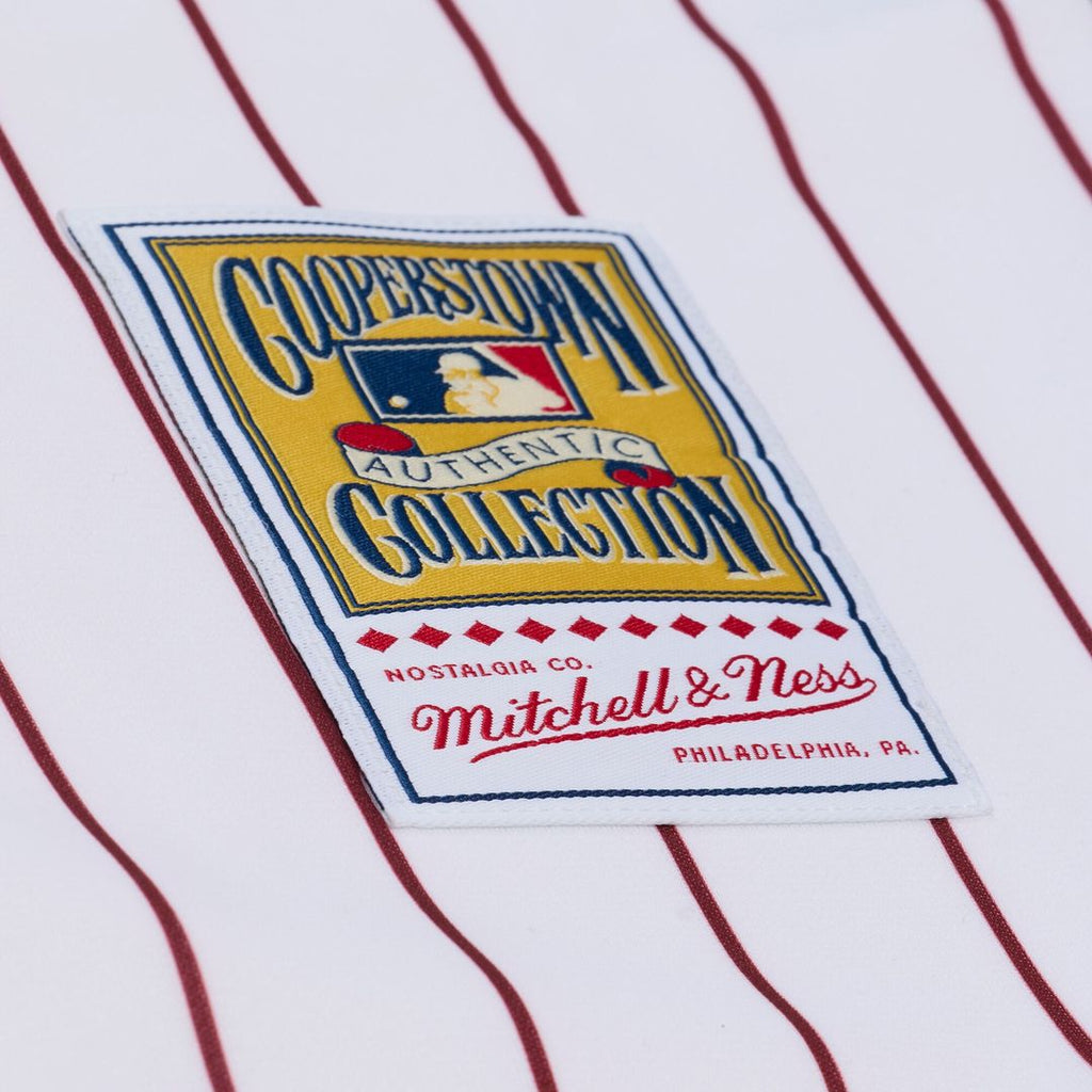 Jimmy Rollins Philadelphia Phillies Mitchell & Ness 2003 Cooperstown Collection Authentic Jersey - White Official MLB Team Apparel Baseball Fan Gear