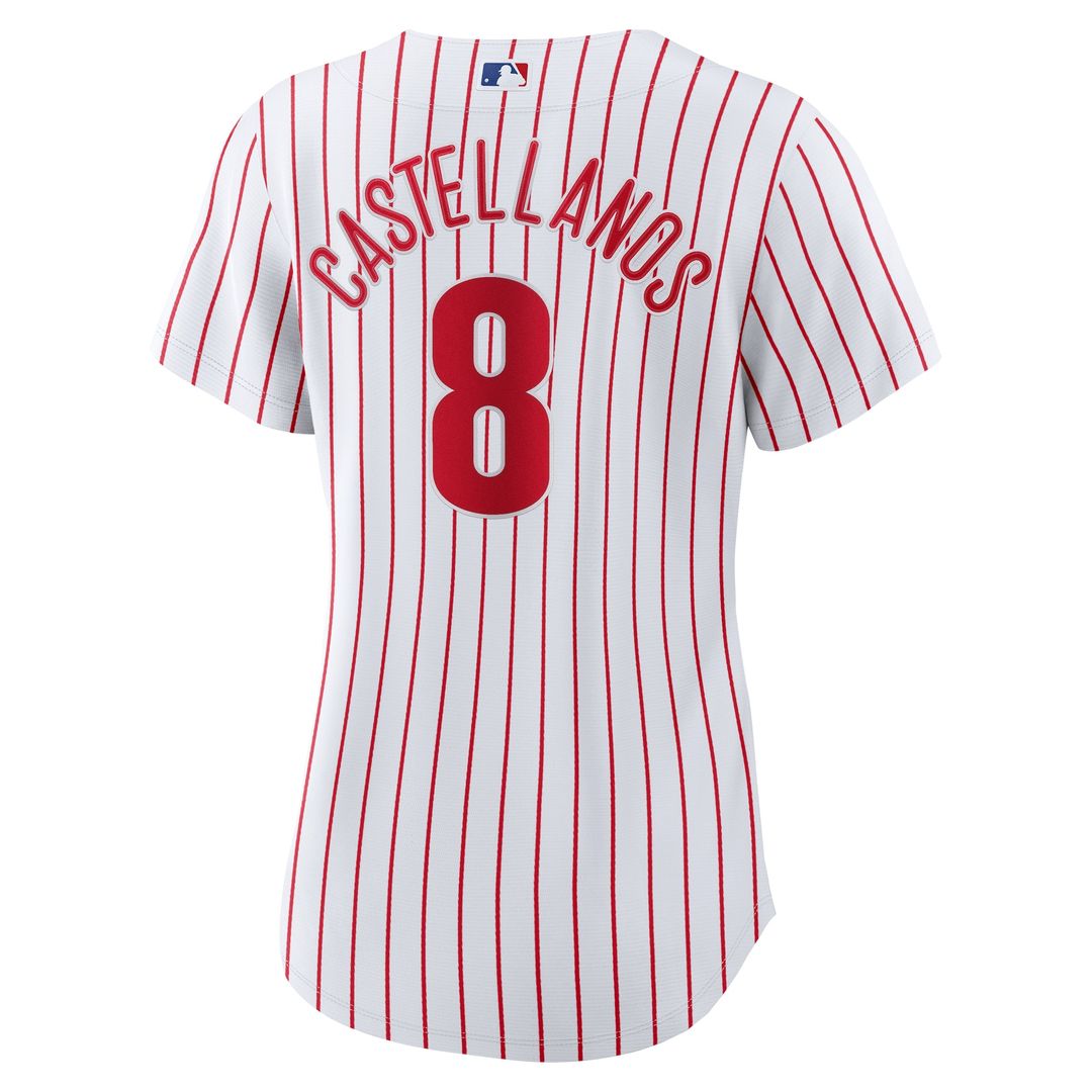 Nick Castellanos Philadelphia Phillies Nike Women's Home Replica Player Jersey - White Official MLB Team Apparel Baseball Fan Gear