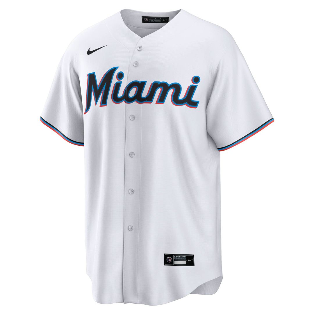 Graham Pauley Miami Marlins Nike Home Replica Jersey - White Official MLB Team Apparel Baseball Fan Gear
