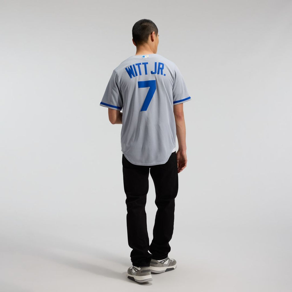 Bobby Witt Jr. Kansas City Royals Nike Road Replica Jersey - Gray Official MLB Team Apparel Baseball Fan Gear