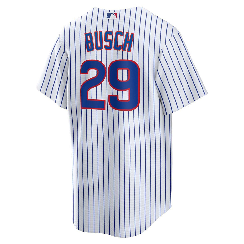 Michael Busch Chicago Cubs Nike Home Replica Jersey - White Official MLB Team Apparel Baseball Fan Gear
