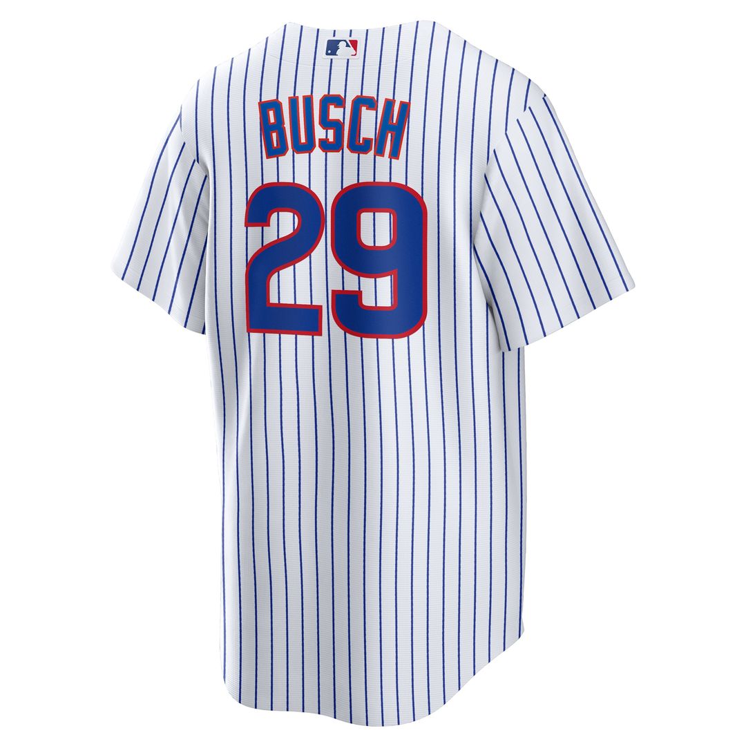 Michael Busch Chicago Cubs Nike Home Replica Jersey - White Official MLB Team Apparel Baseball Fan Gear