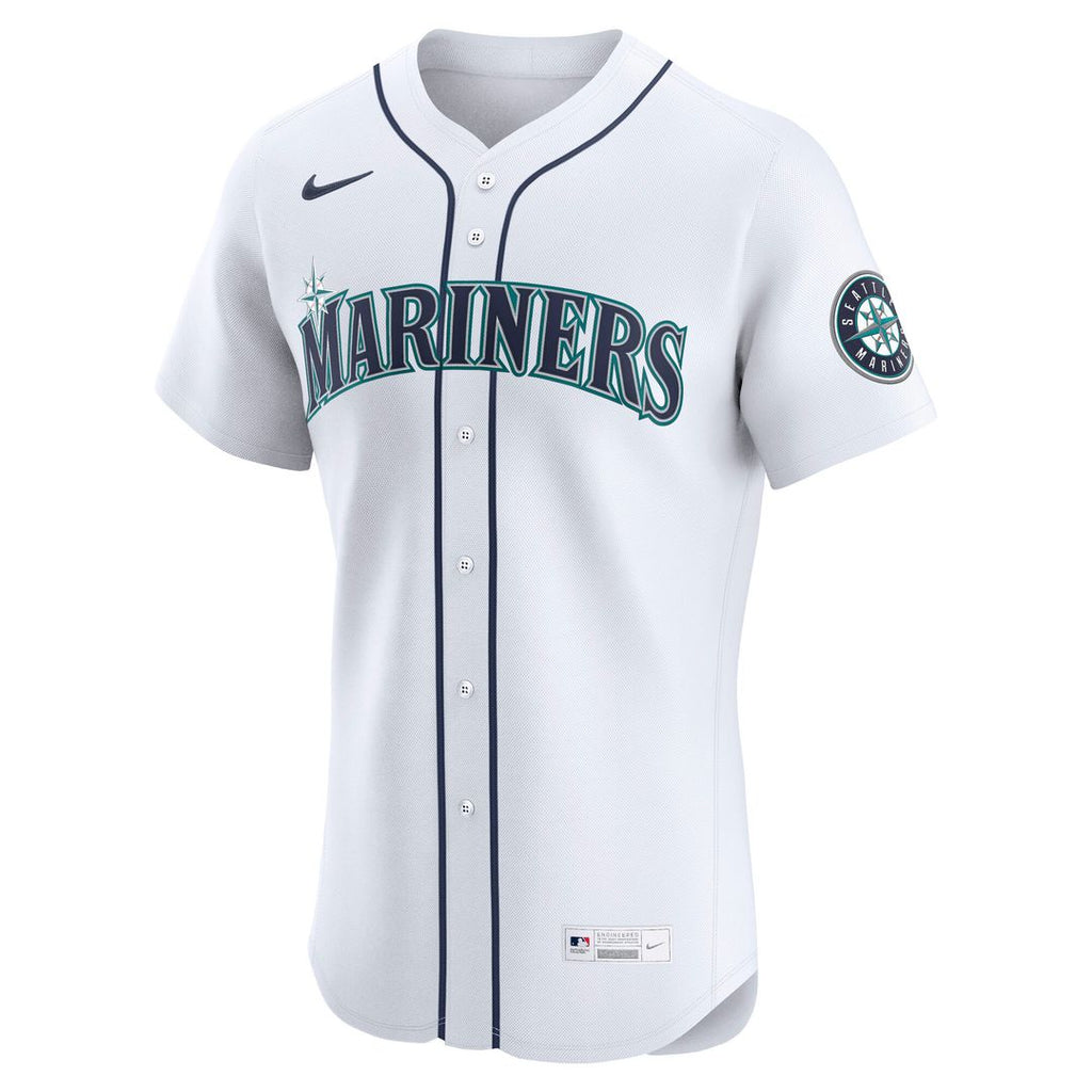 Seattle Mariners Nike Home Elite Jersey - White Official MLB Team Apparel Baseball Fan Gear