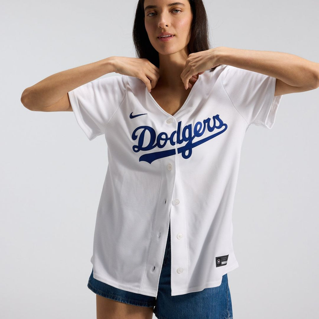 Los Angeles Dodgers Nike Women's Home Replica Jersey - White Official MLB Team Apparel Baseball Fan Gear