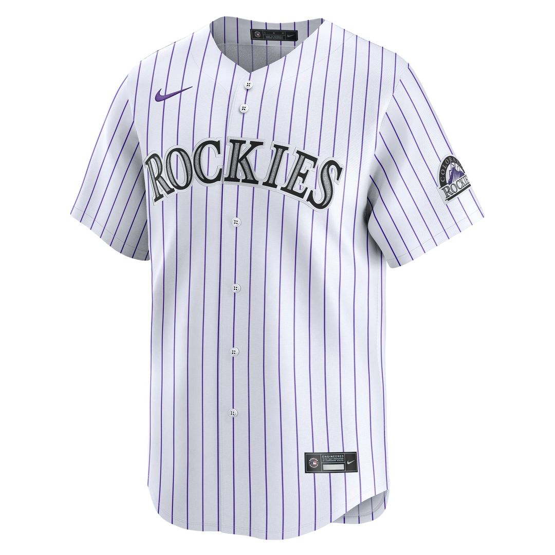 Colorado Rockies Nike Home Limited Player Jersey - White Official MLB Team Apparel Baseball Fan Gear