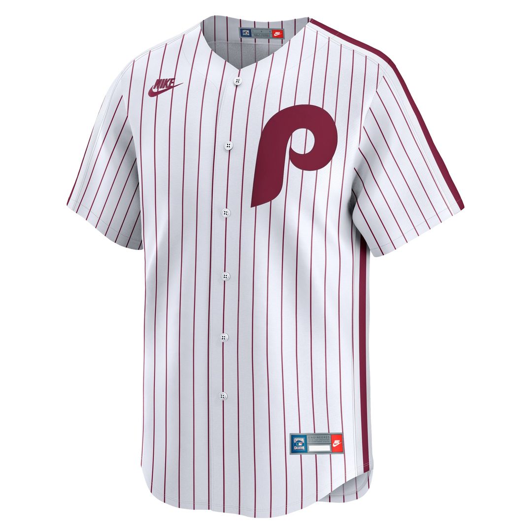 Philadelphia Phillies Nike Cooperstown Collection Limited Jersey - White Official MLB Team Apparel Baseball Fan Gear