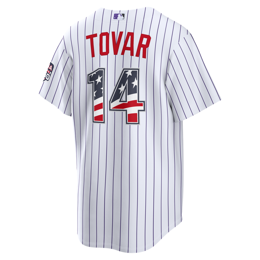 Ezequiel Tovar Colorado Rockies Nike USA 250 Fourth of July Home Stadium Jersey - White Official MLB Team Apparel Baseball Fan Gear