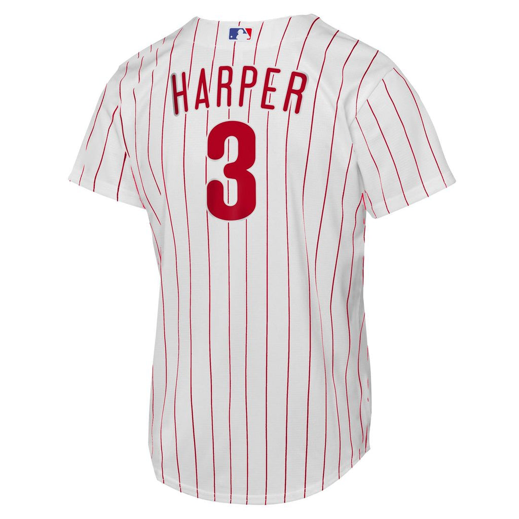 Bryce Harper Philadelphia Phillies Nike Youth Home Replica Player Jersey - White Official MLB Team Apparel Baseball Fan Gear