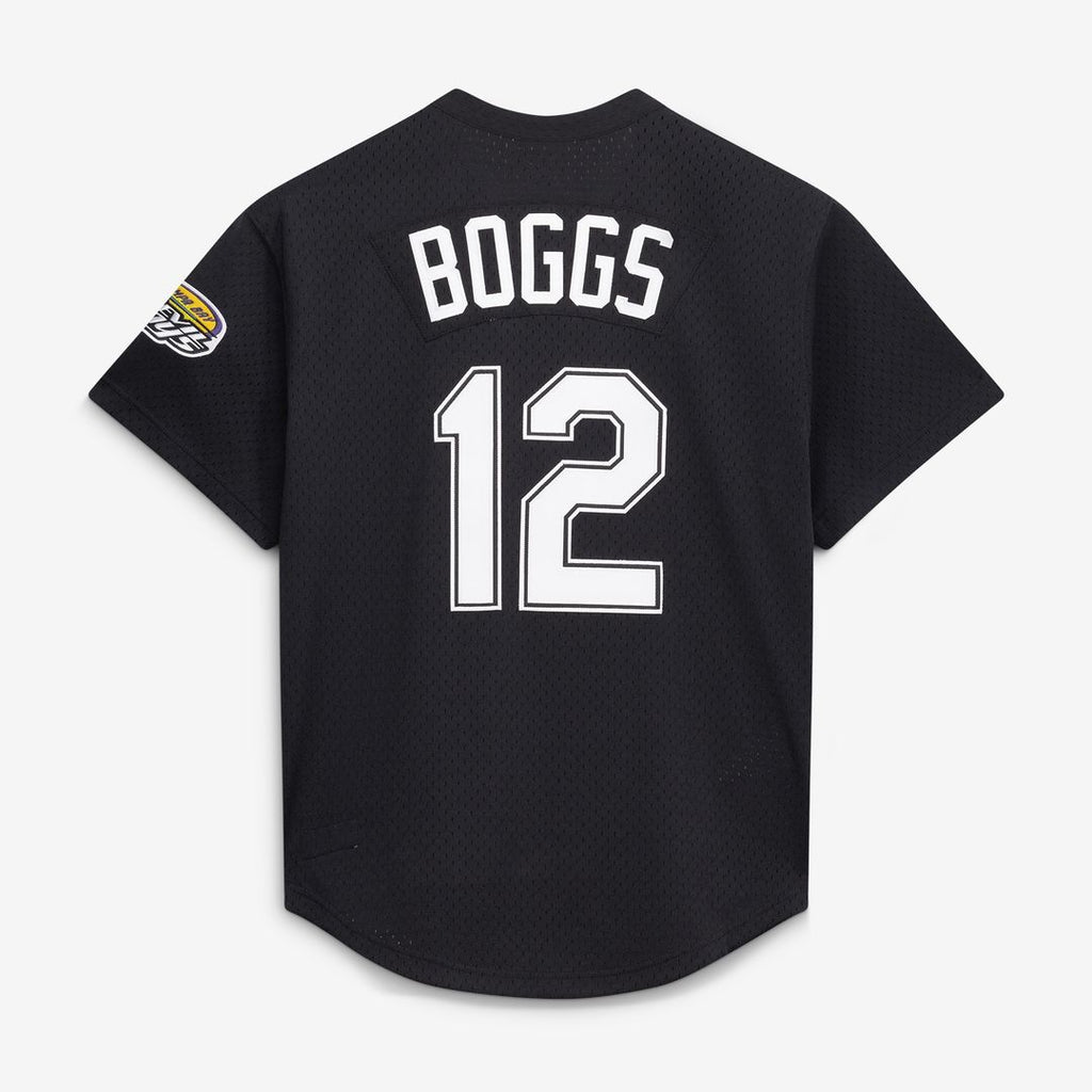 Wade Boggs Tampa Bay Rays Mitchell & Ness Authentic Batting Practice Jersey - Black Official MLB Team Apparel Baseball Fan Gear