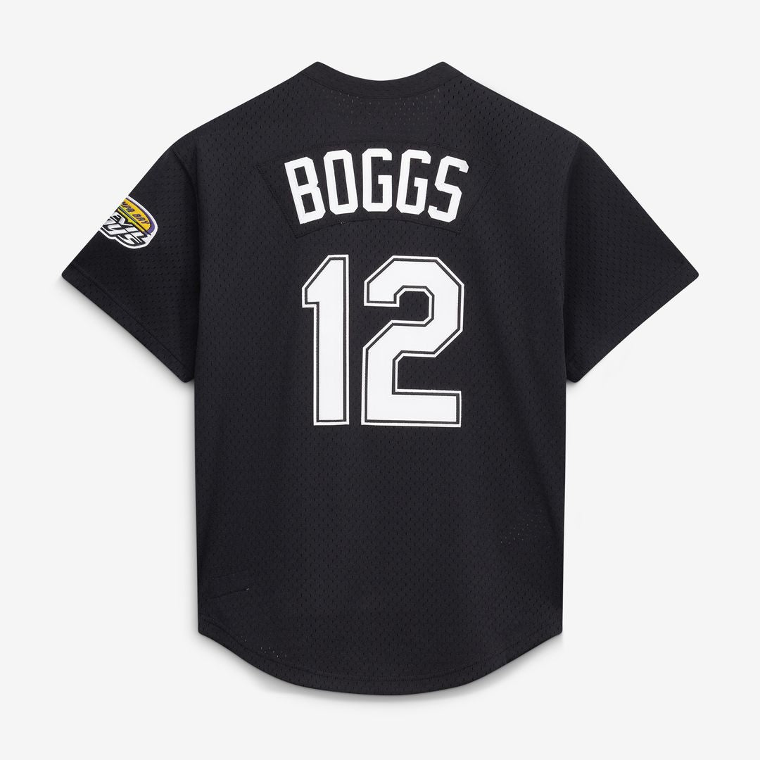 Wade Boggs Tampa Bay Rays Mitchell & Ness Authentic Batting Practice Jersey - Black Official MLB Team Apparel Baseball Fan Gear