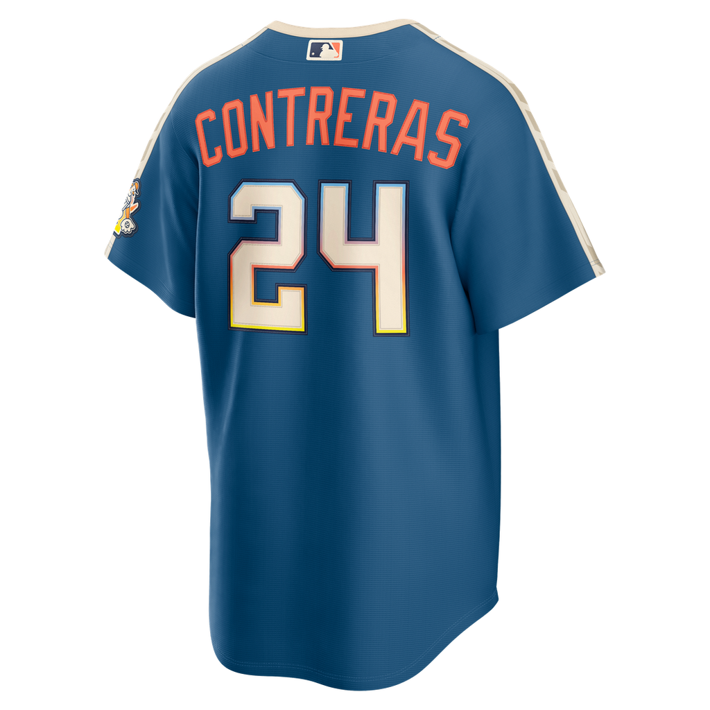 William Contreras Milwaukee Brewers Nike 2026 City Connect Stadium Jersey - Mineral Blue Official MLB Team Apparel Baseball Fan Gear