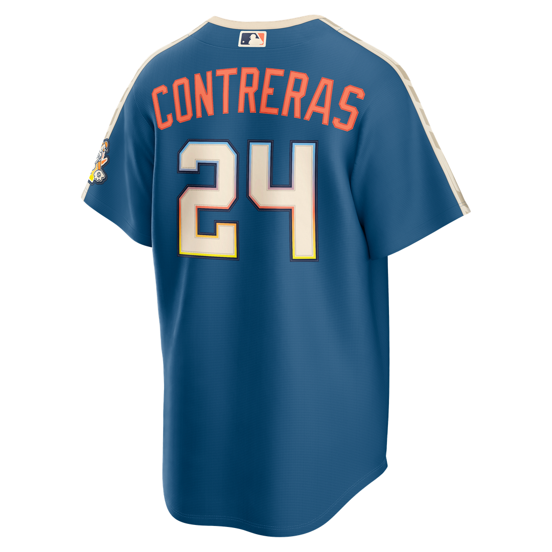 William Contreras Milwaukee Brewers Nike 2026 City Connect Stadium Jersey - Mineral Blue Official MLB Team Apparel Baseball Fan Gear