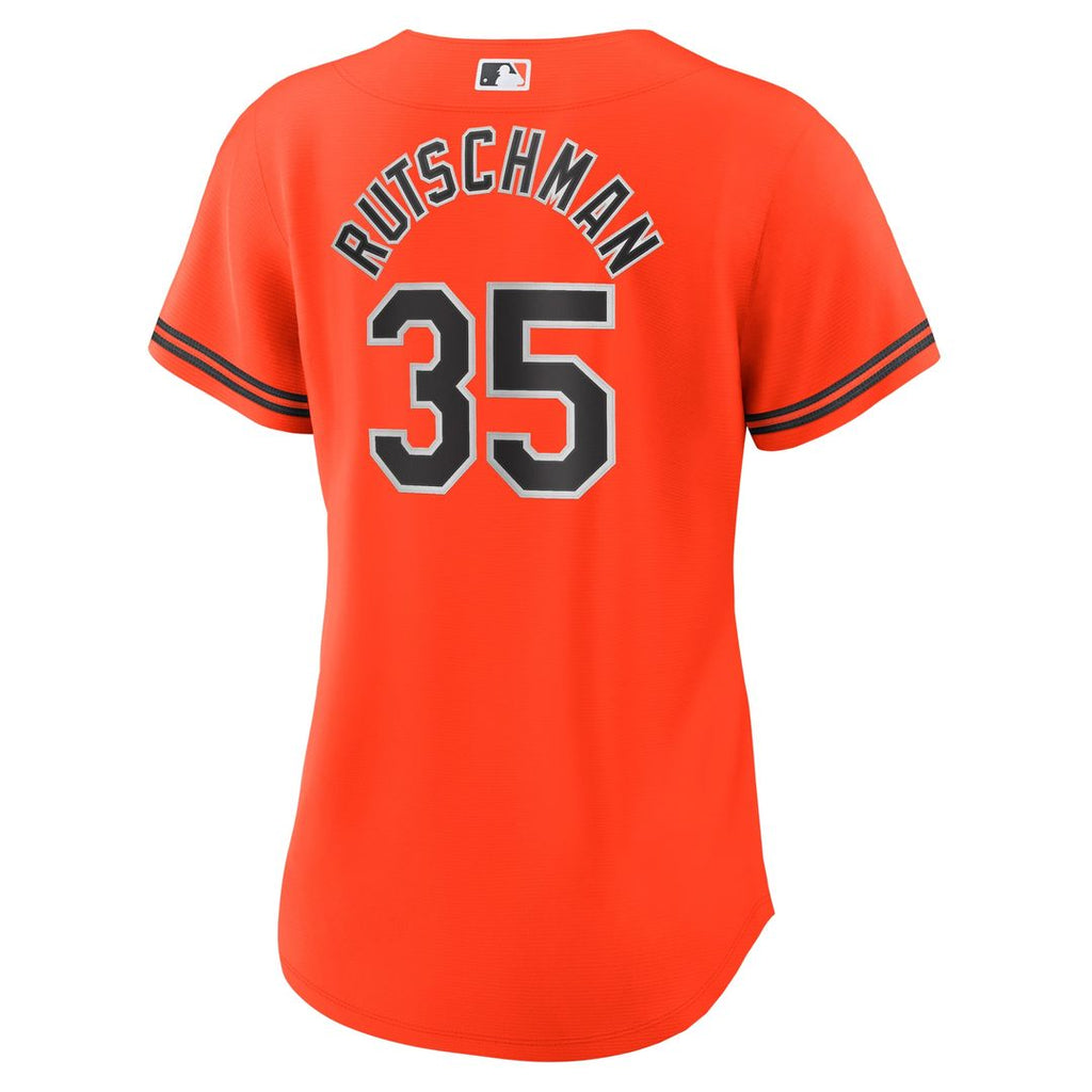 Adley Rutschman Baltimore Orioles Nike Women's Alternate Replica Player Jersey - Orange Official MLB Team Apparel Baseball Fan Gear