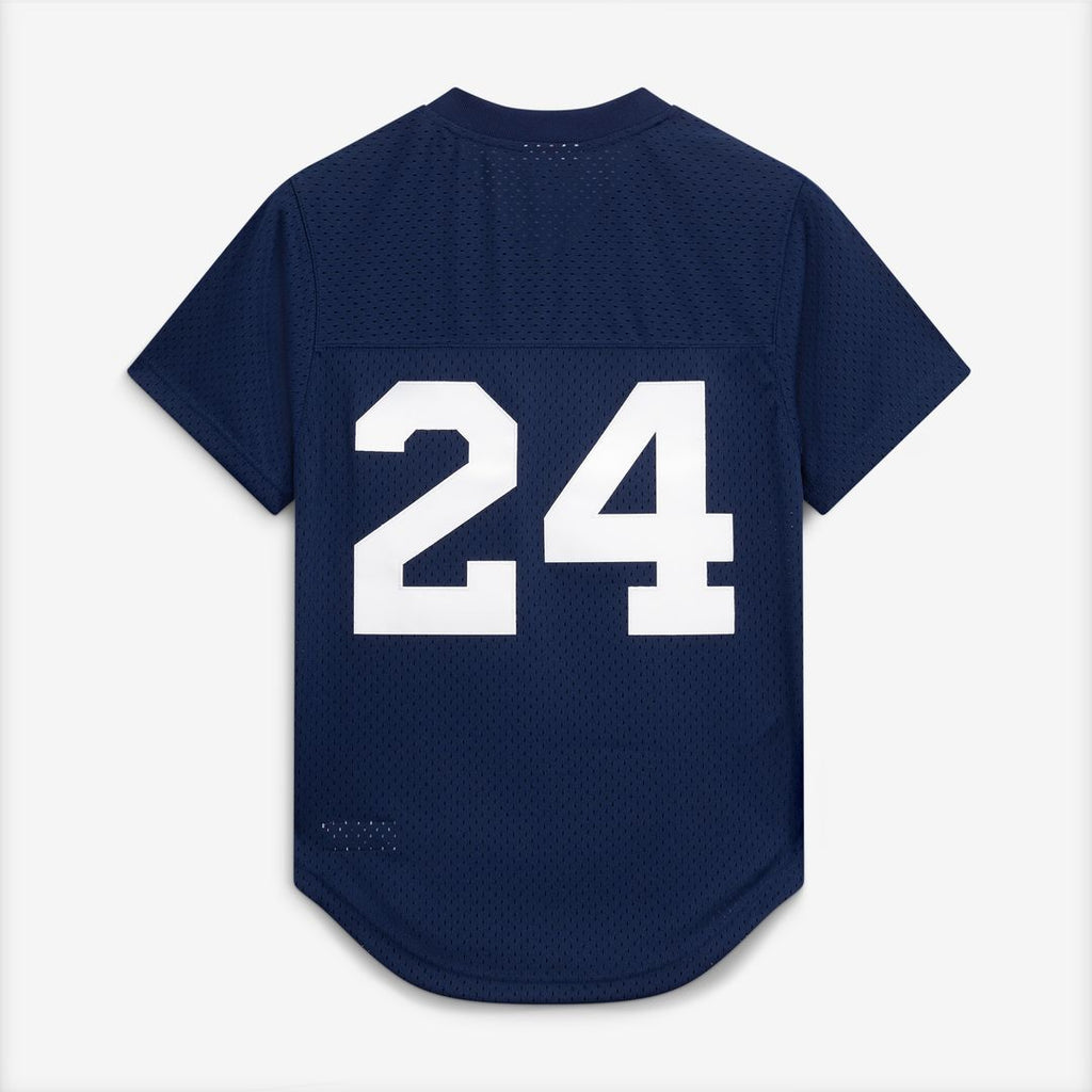 Rickey Henderson New York Yankees Mitchell & Ness Cooperstown Collection Mesh Batting Practice Button-Up Jersey - Navy Official MLB Team Apparel Baseb
