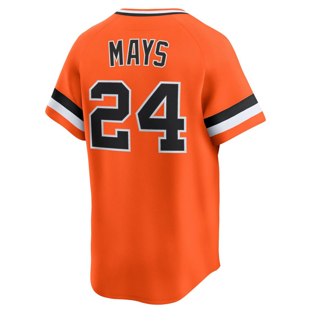 Willie Mays San Francisco Giants Nike Cooperstown Collection Limited Jersey - Orange Official MLB Team Apparel Baseball Fan Gear