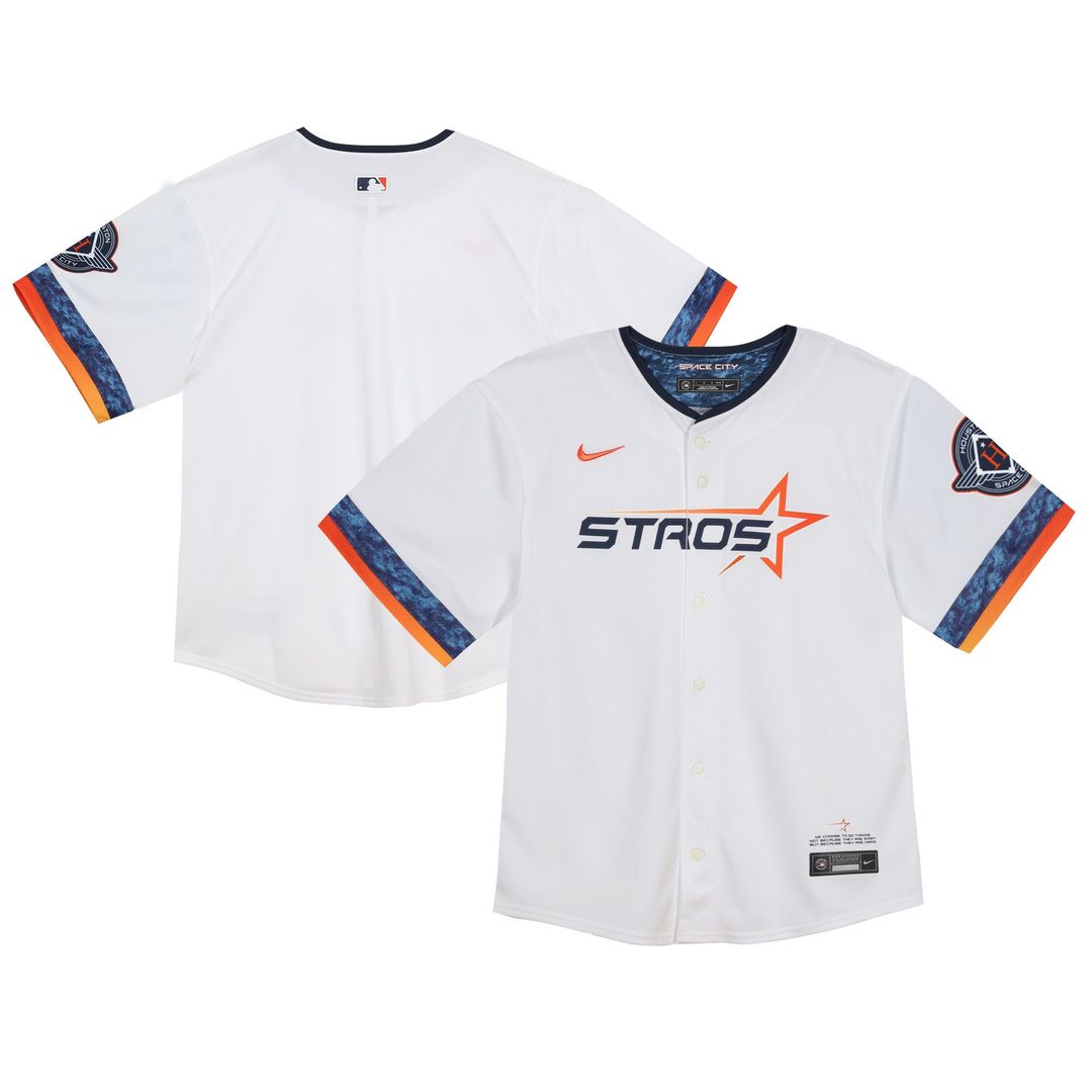 Houston Astros Nike Infant 2025 City Connect Limited Jersey - White Official MLB Team Apparel Baseball Fan Gear