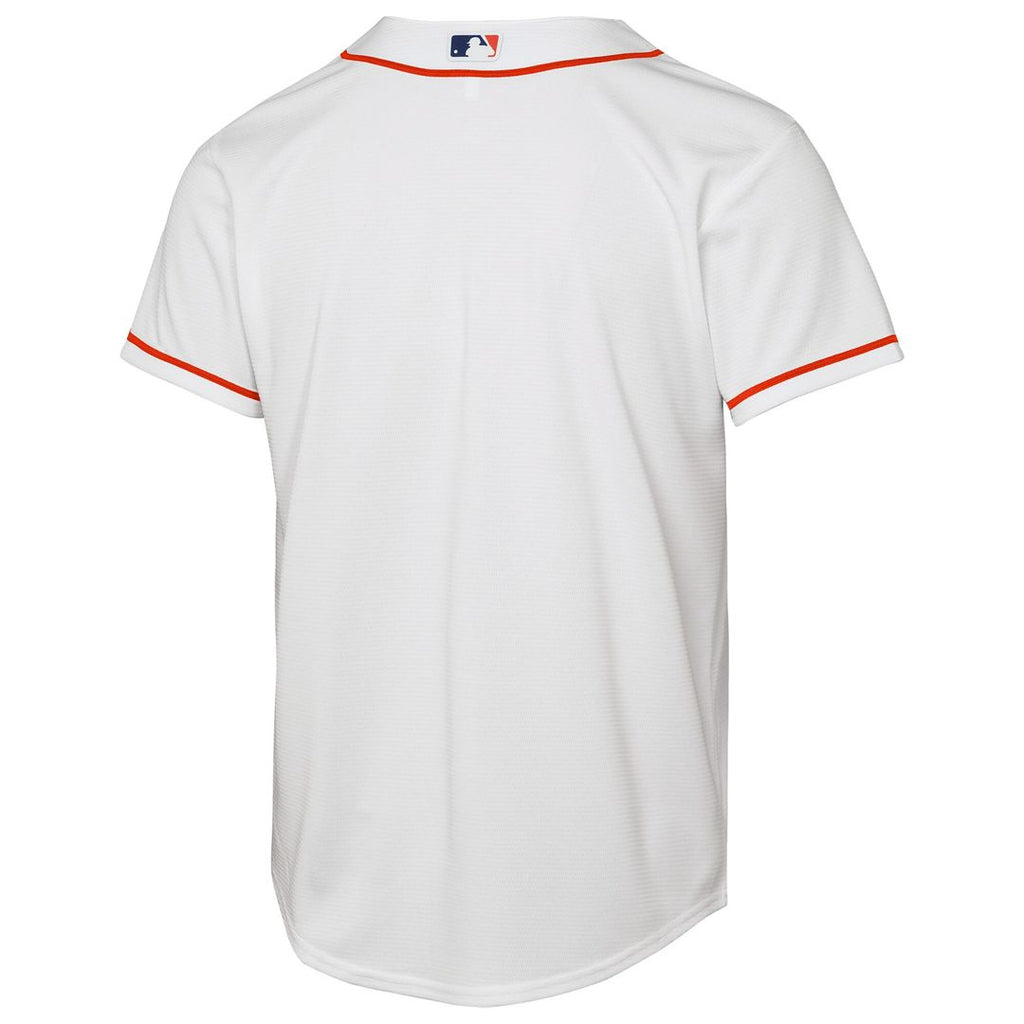Houston Astros Nike Youth Home Replica Jersey - White Official MLB Team Apparel Baseball Fan Gear