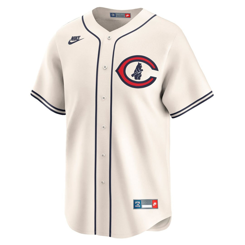 Seiya Suzuki Chicago Cubs Nike Throwback Cooperstown Collection Limited Jersey - Cream Official MLB Team Apparel Baseball Fan Gear