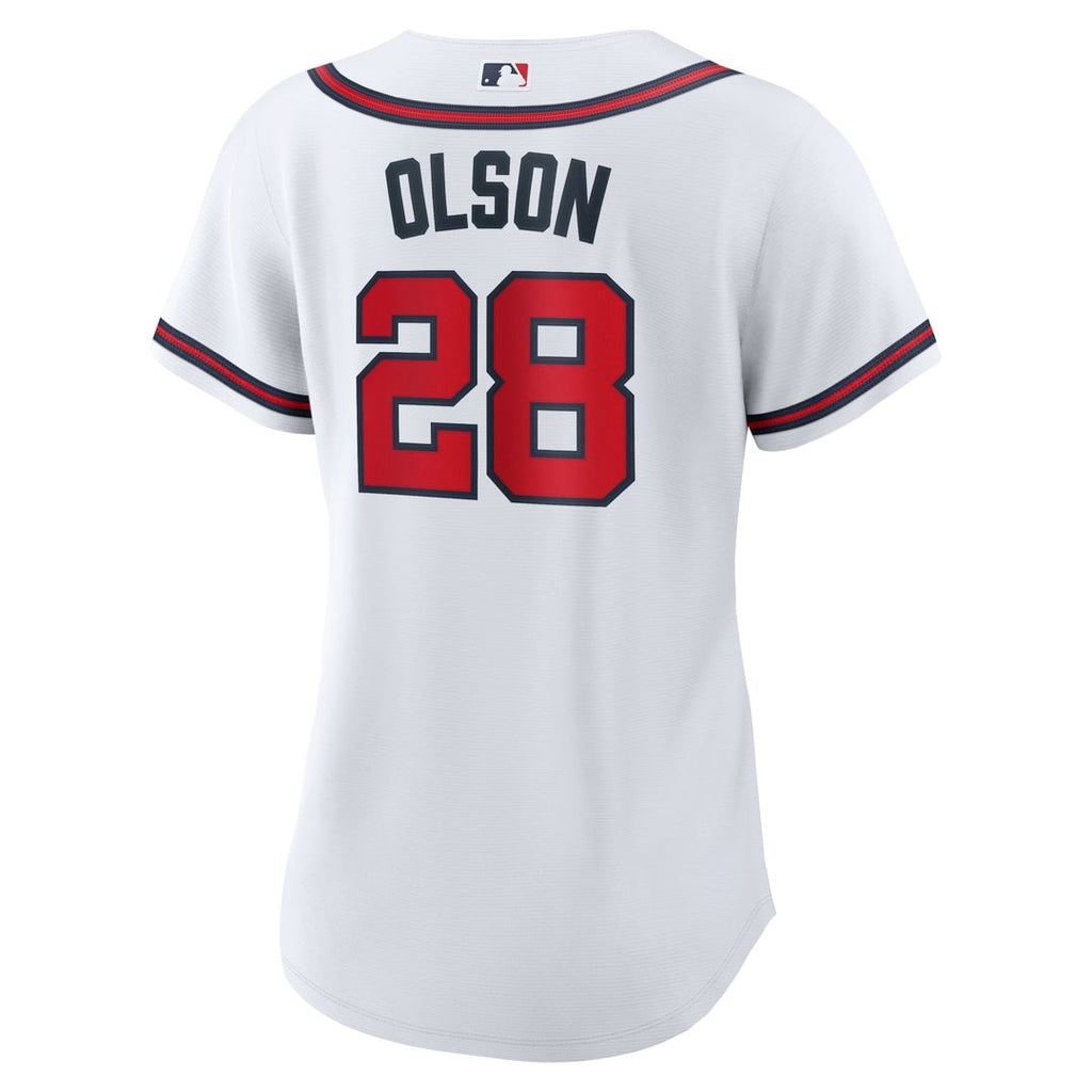 Matt Olson Atlanta Braves Nike Women's Home Replica Player Jersey - White Official MLB Team Apparel Baseball Fan Gear