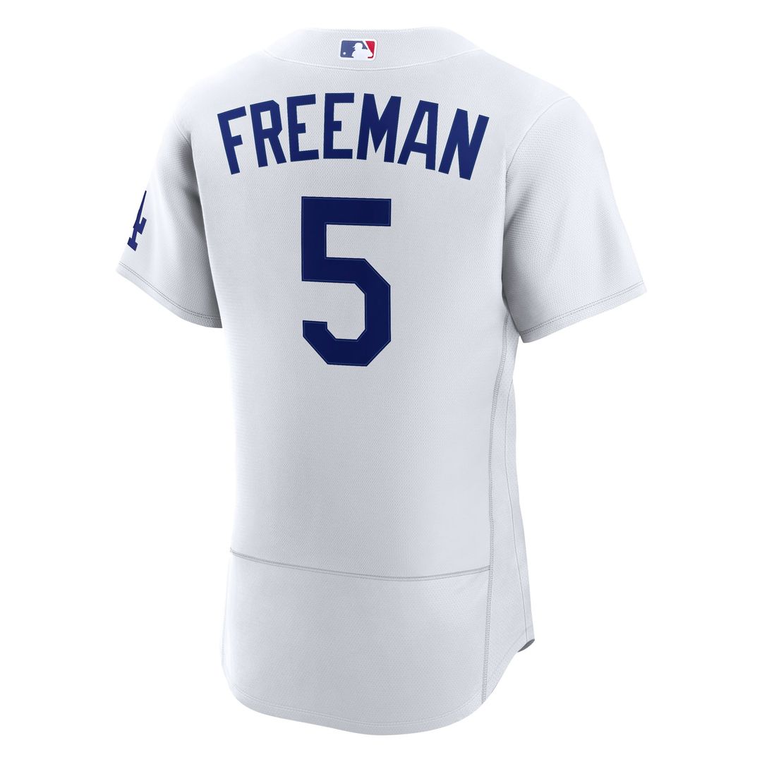 Freddie Freeman Los Angeles Dodgers Nike Home Authentic Jersey - White Official MLB Team Apparel Baseball Fan Gear