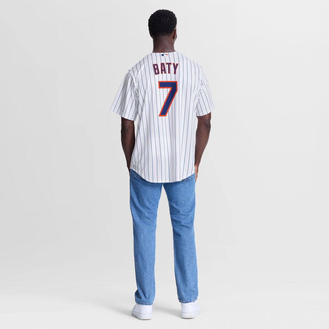 Brett Baty New York Mets Nike Home Replica Jersey - White Official MLB Team Apparel Baseball Fan Gear