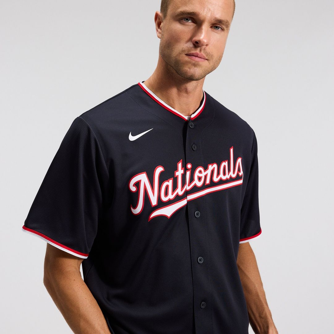 Dylan Crews Washington Nationals Nike Alternate Replica Jersey - Navy Official MLB Team Apparel Baseball Fan Gear