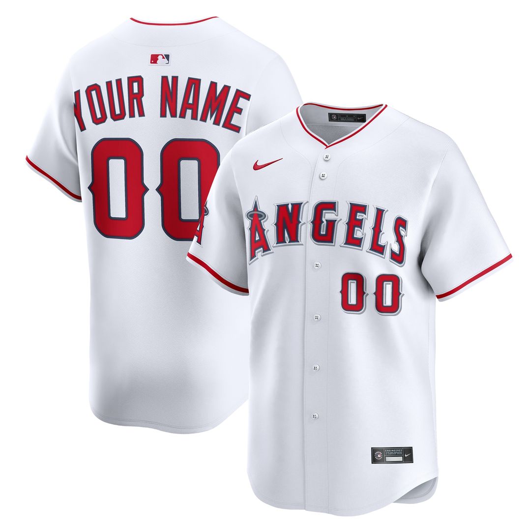 Los Angeles Angels Nike Alternate Limited Custom Jersey - Red Official MLB Team Apparel Baseball Fan Gear