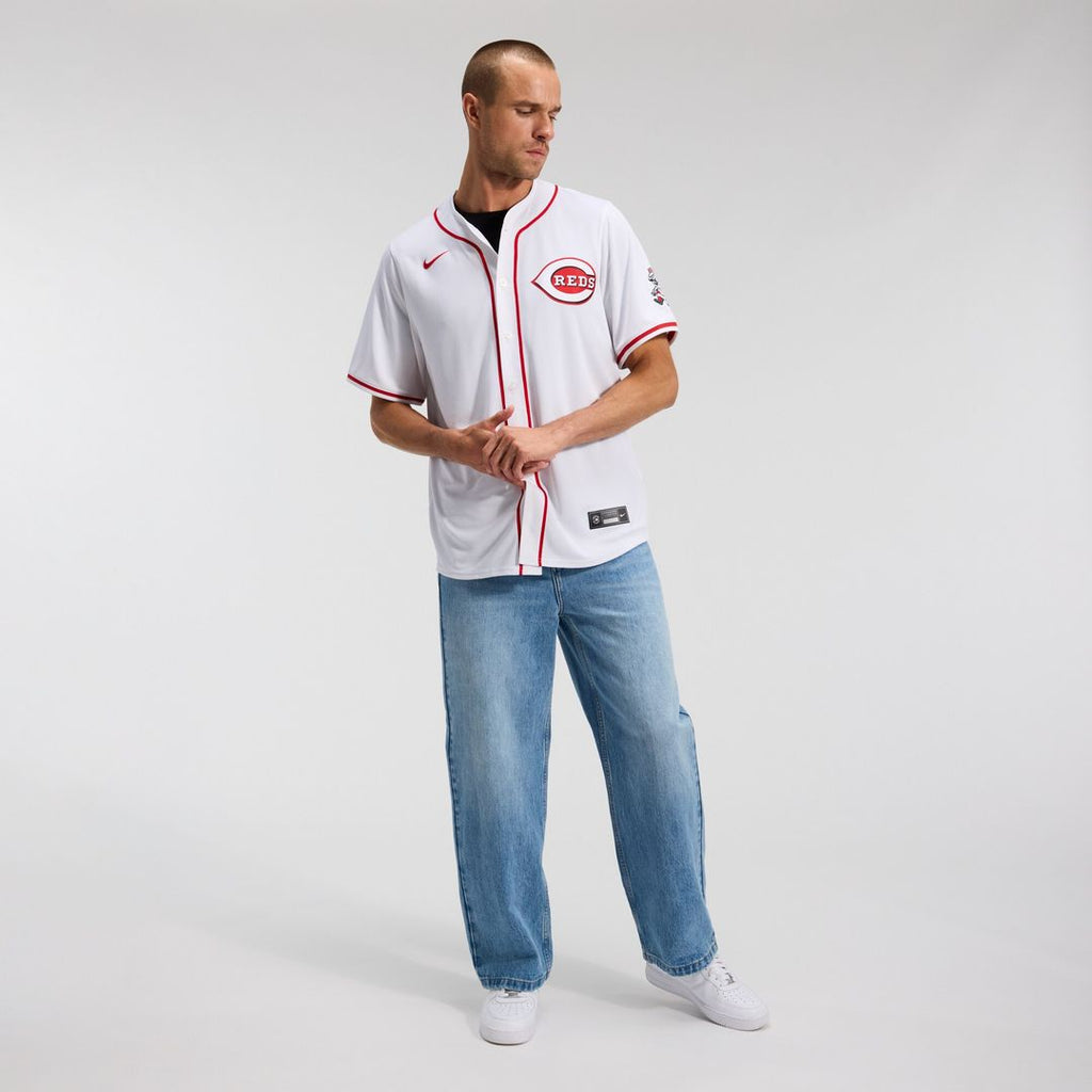Cincinnati Reds Nike Home Limited Jersey - White Official MLB Team Apparel Baseball Fan Gear